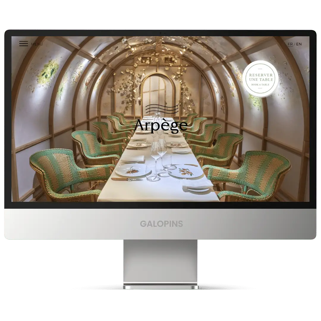 Arpège - Site internet restaurant