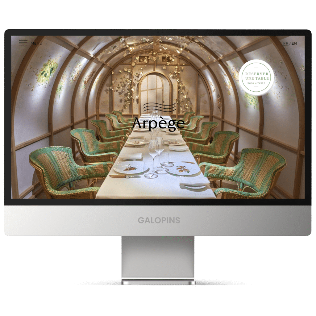 Arpège - Site internet restaurant