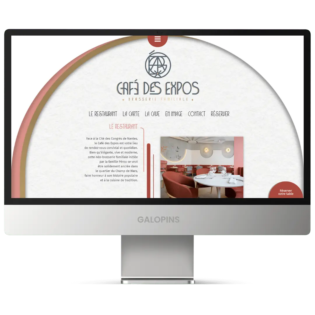 Café des expos - Site internet restaurant