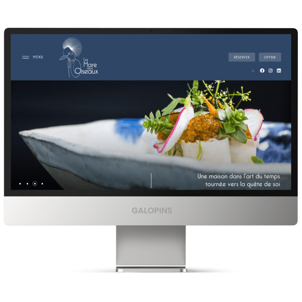 La Mare aux oiseaux - Site internet restaurant
