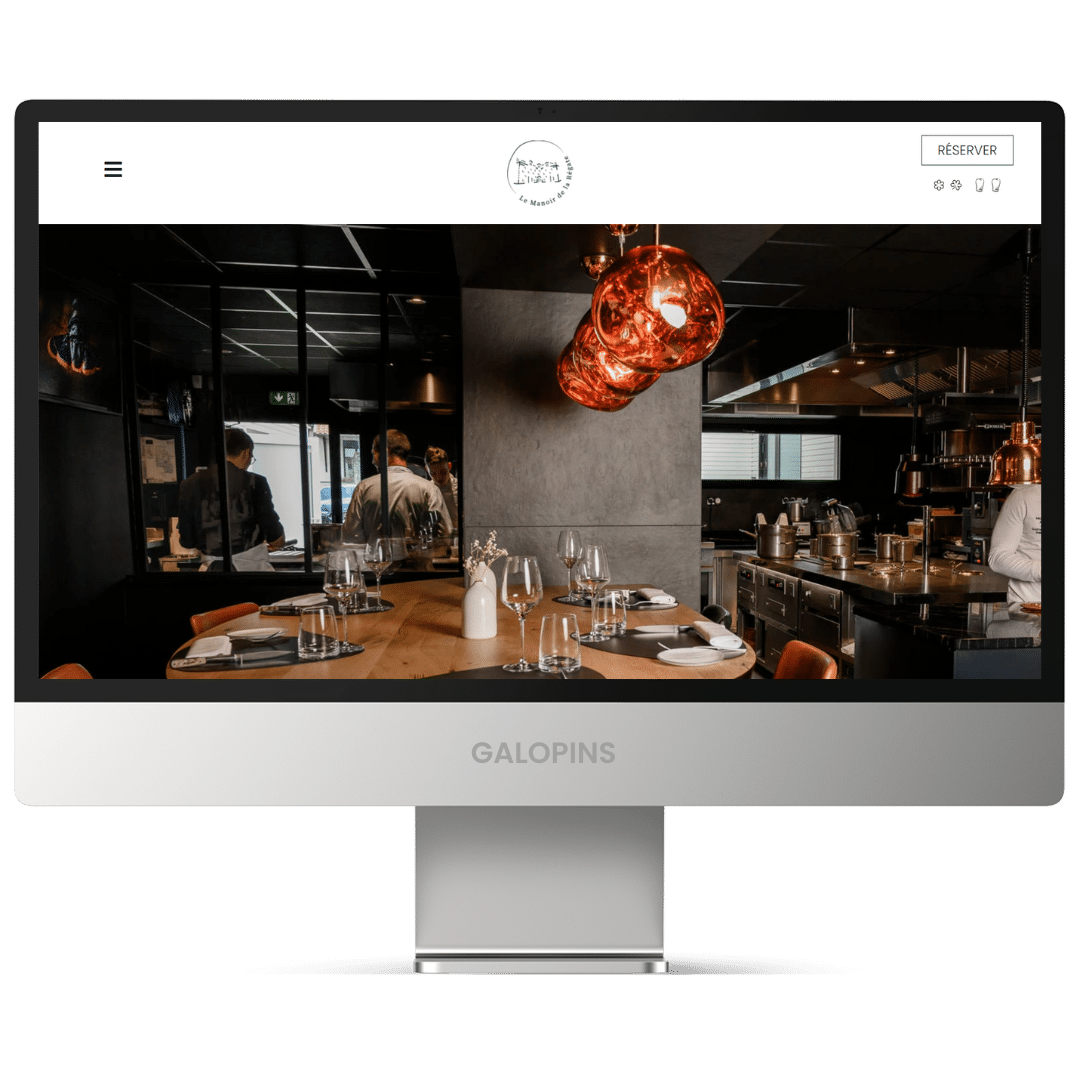Manoir de la Régate - Site internet restaurant