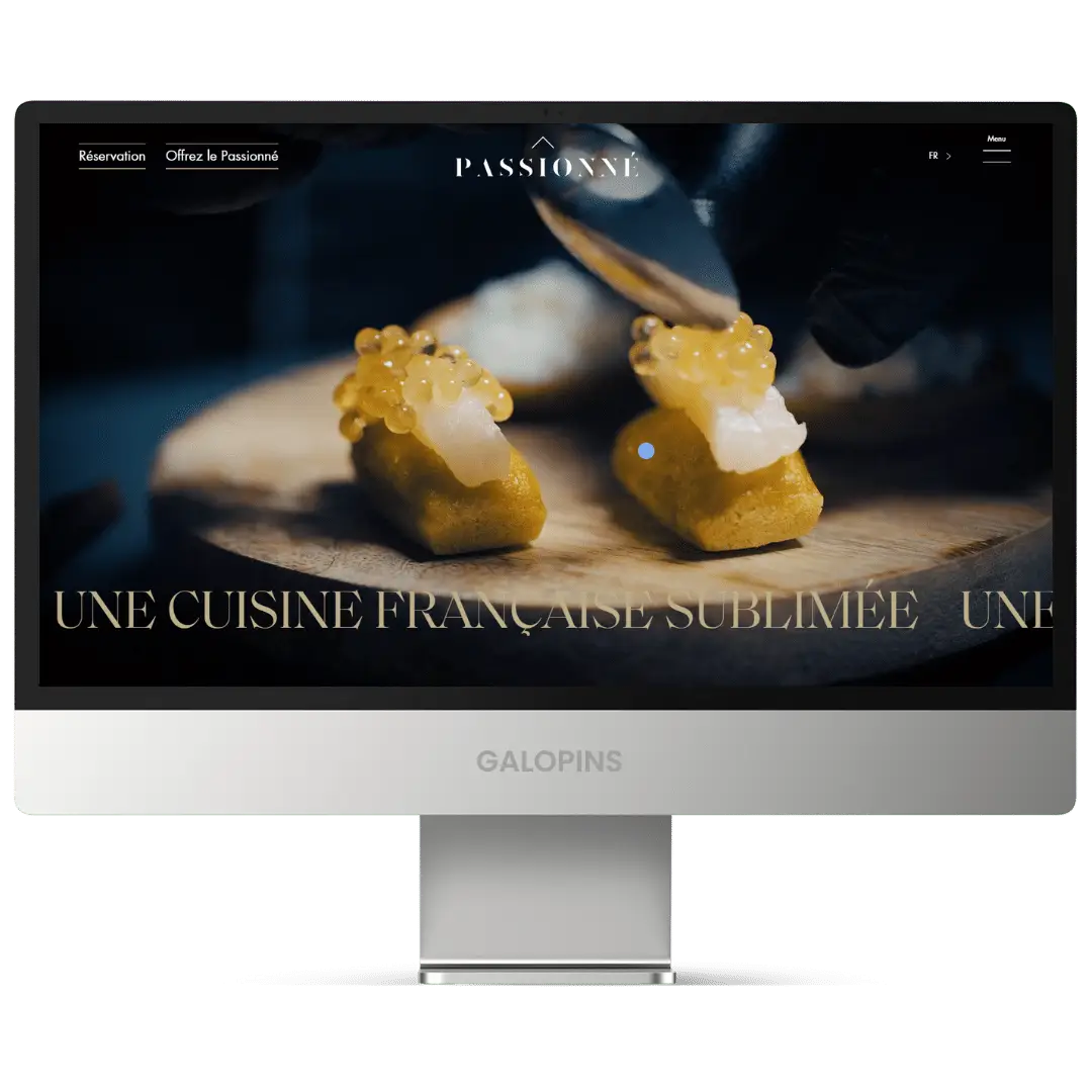 Passionné - Site internet restaurant